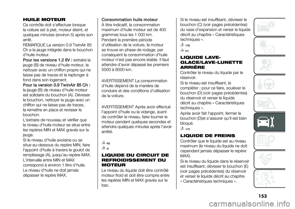 FIAT 500 2021  Notice dentretien (in French) �������� ������
�(� ���
���A�	� ���
� ����������� �	������
�	� ���
���� ��� � ��	��� ������ ����
�
�� ��
����	���� ��
�
��