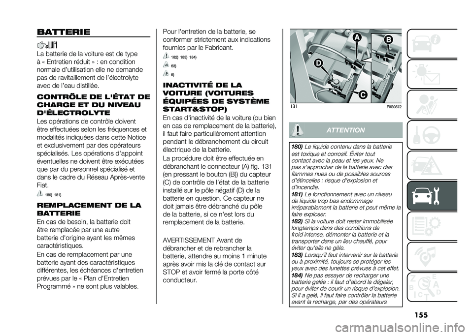 FIAT 500 2021  Notice dentretien (in French) �����
������
�&� � ������
� �� �	� ���
���� ��� �� ��*��
� �8 ��
�����
��
 �����
� �9 �, ��
 ���
��
��
��
�
�����	� ��6���
�	�
����
��
