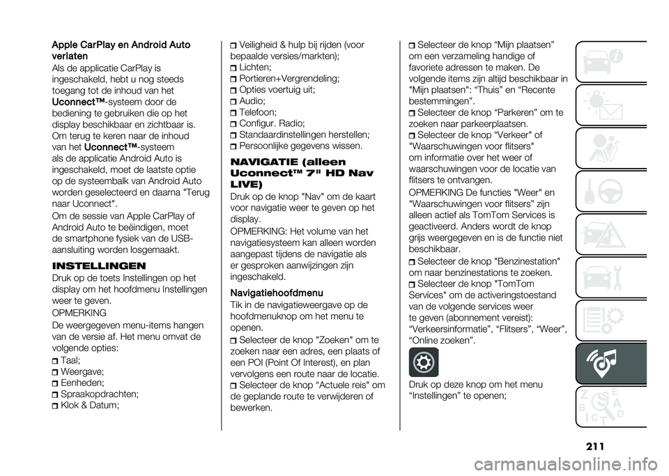 FIAT 500 2021  Instructieboek (in Dutch) �����&�&�� ��� �.���( ��	 ��	�� ��� ����
��� �����	
�5�� �� ��������	�� �3��
�6���. ��
������������� ���
�	 � ��� ��	����
�	���