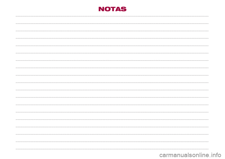 FIAT 500 2018  Manual de Uso e Manutenção (in Portuguese) NOTAS
..................................................................................................................................................................................................
