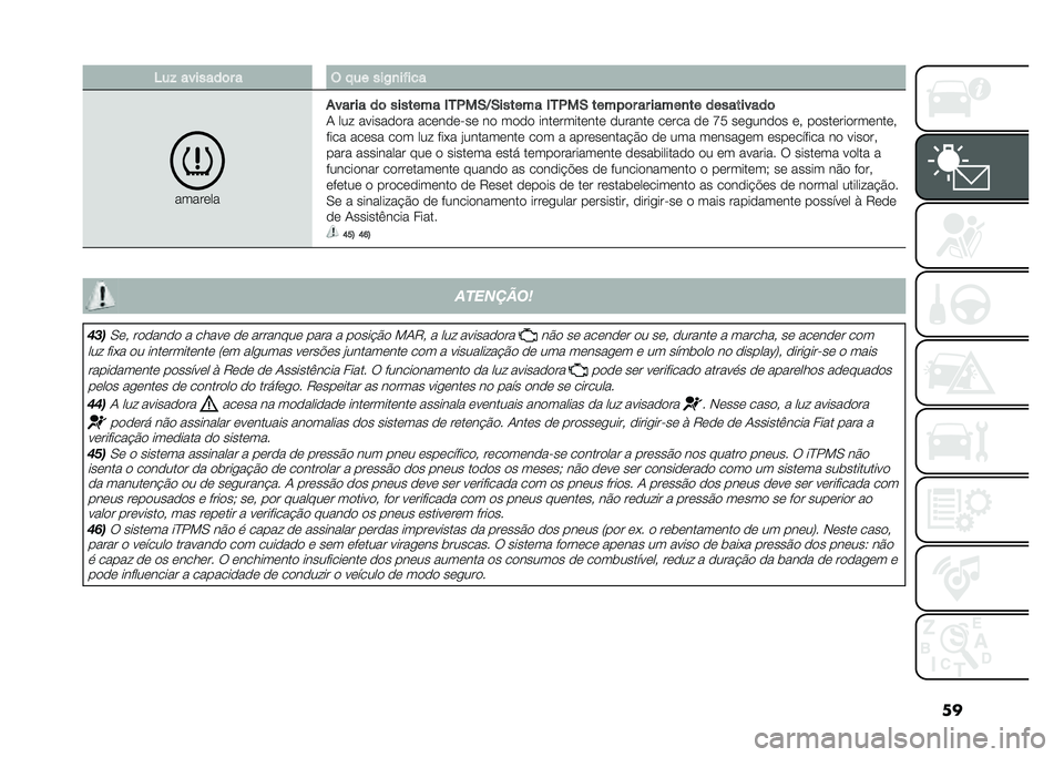FIAT 500 2021  Manual de Uso e Manutenção (in Portuguese) ���5��$ �������	� � � � �� ���,�
��#���
�������
���� �� ��	 ������� �(��+��*�>�*������ �(��+��* �����	� �� �����
�� ����������	