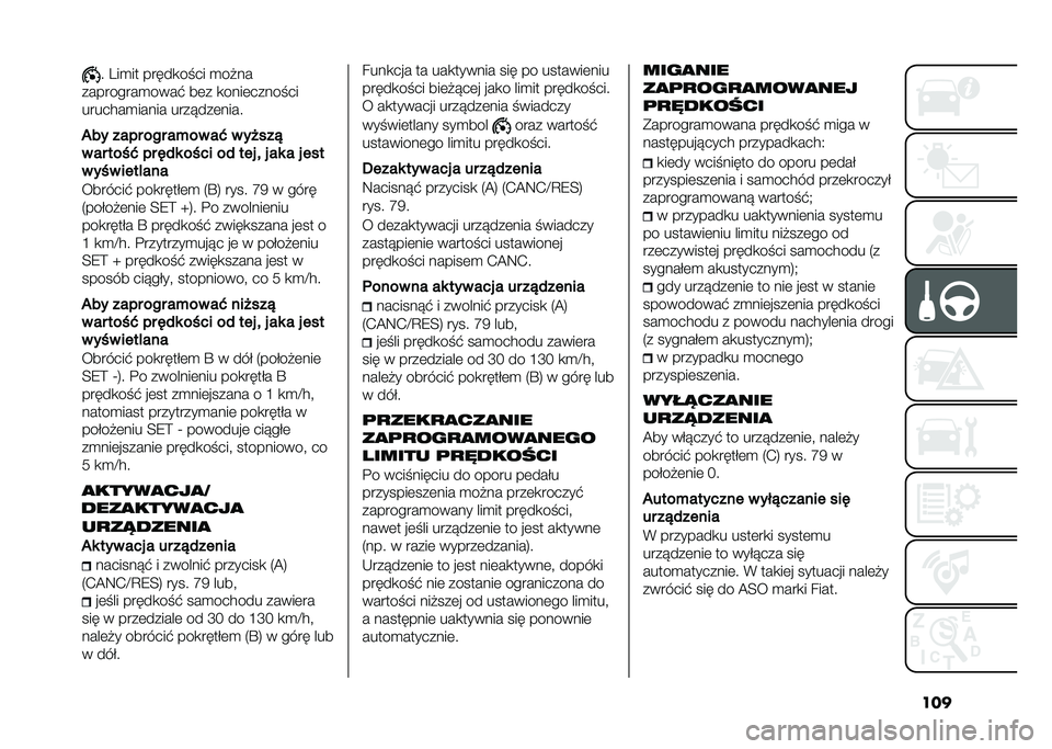 FIAT 500 2021  Instrukcja obsługi (in Polish) ���� �3��
�� �����
���� �
�� ��
���������
����! ��	� �
����	�������
�������
����� �������	����
��� ���� ��� ���� ��$ � ��
