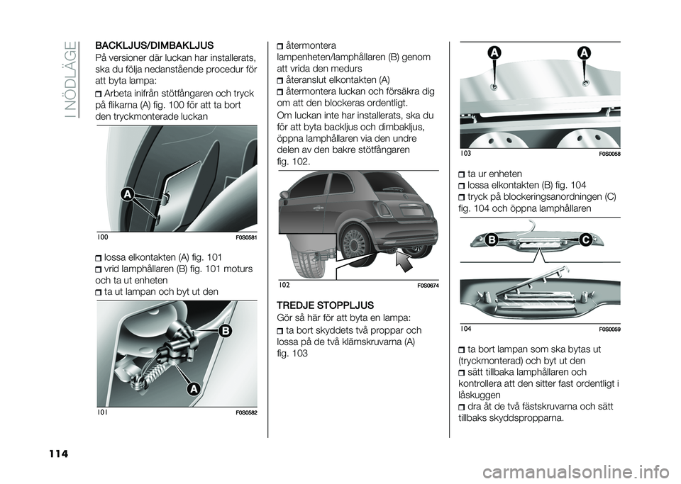 FIAT 500 2021  Drift- och underhållshandbok (in Swedish) ��"��+�C�9�2�@�4�#
��� ����, �#�3�5�
�6�0��/���, �#�3�5�
�3� ��������� ��� ��
�
��� ��� ����	�������	��
��� ��
 ����� �������	����� ���