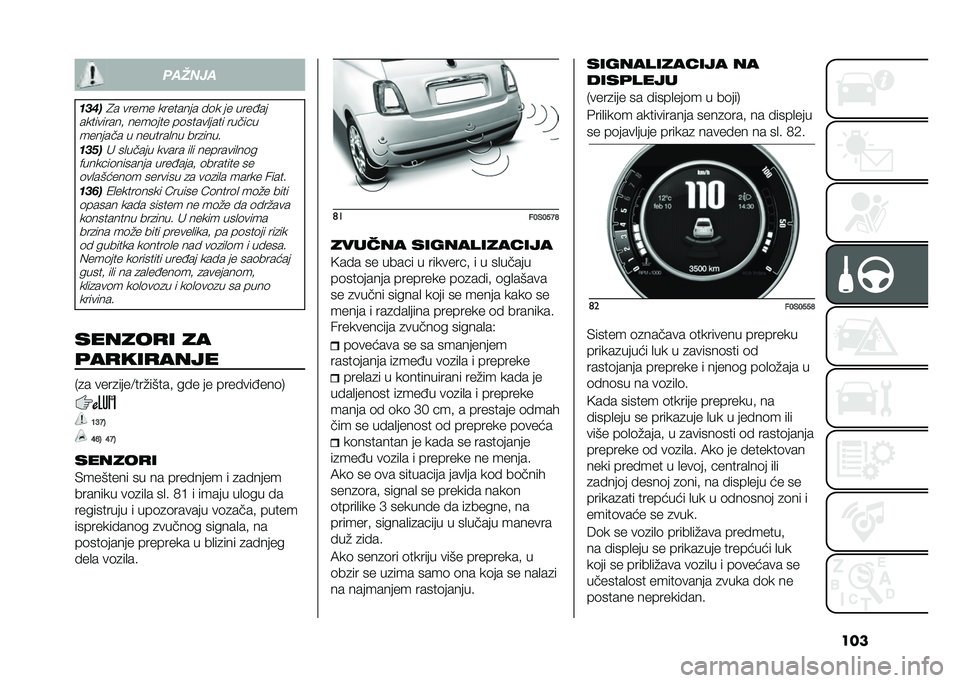 FIAT 500 2021  Knjižica za upotrebu i održavanje (in Serbian) ���������
�����6� ����� �������� ��	� �� ������
����������  ����	��� ��	�����
���� ������ ������� � �������
�� ���
