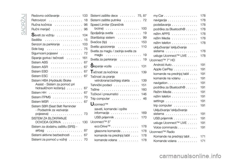 FIAT 500 2021  Knjižica za upotrebu i održavanje (in Serbian) ��*�:�8�.�J�:�> �.���	���	 �	���"������ � � � � � � � � � � �@�B�B
�.����	���
�	�� � � � � � � � � � � � � � � � � � �@�4
�.���� ��	����� � �