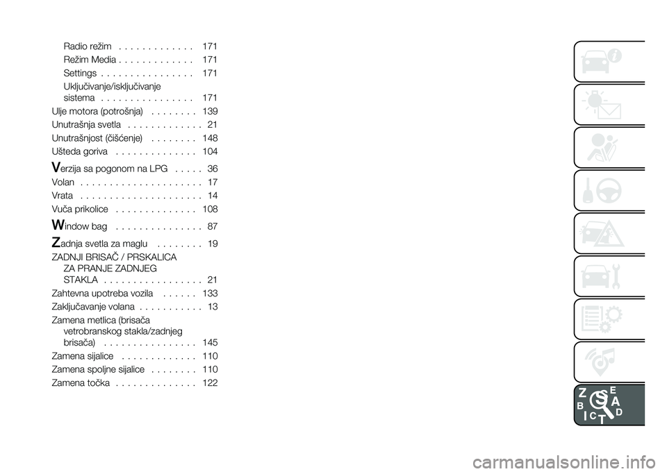 FIAT 500 2021  Knjižica za upotrebu i održavanje (in Serbian) �.����	 ���"�� � � � � � � � � � � � � � �@�G�@
�.��"�� �9���� � � � � � � � � � � � � � �@�G�@
�*������� � � � � � � � � � � � � � � � �