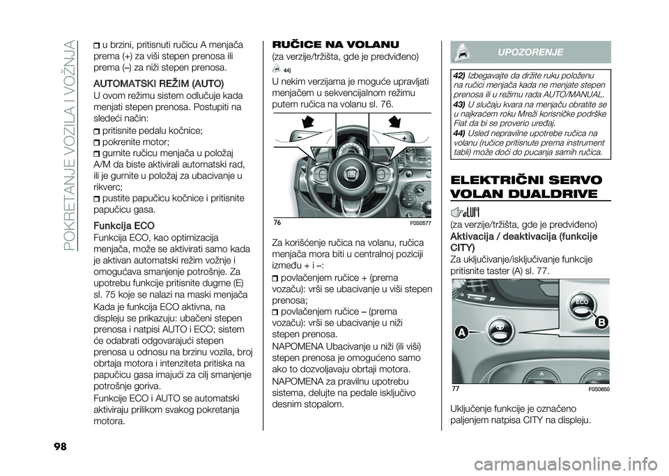 FIAT 500 2021  Knjižica za upotrebu i održavanje (in Serbian) ��#��(�.�2�;�:�%�>�2����6�=�5�:��=����J�%�>�:
�� � ���
����  ���������� ������ �: �������
����� �-�U�/ �
� ���� ������ �����	�� ��
�
��
