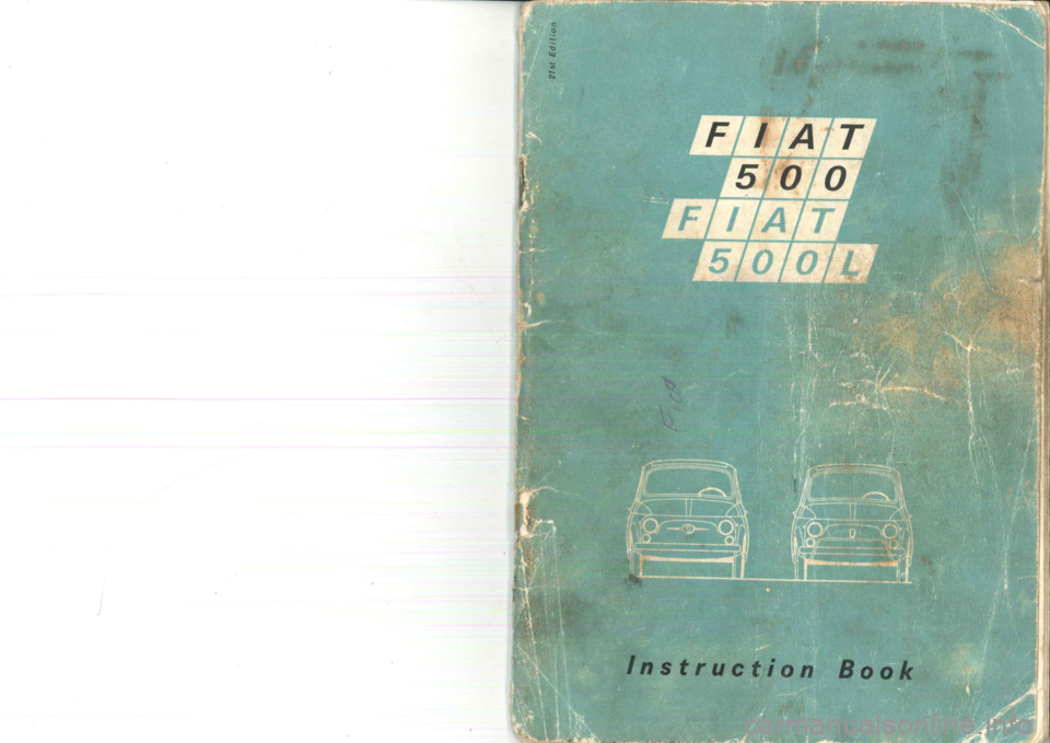 FIAT 500 1963 1.G Instruction Manual 