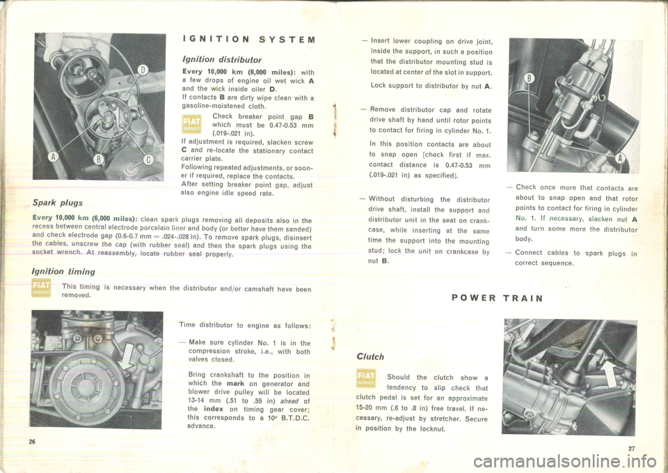 FIAT 500 1957 1.G Instruction Manual 