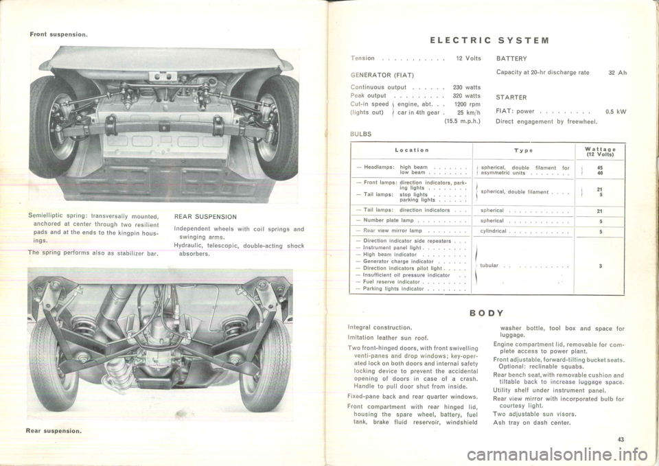 FIAT 500 1968 1.G Instruction Manual 