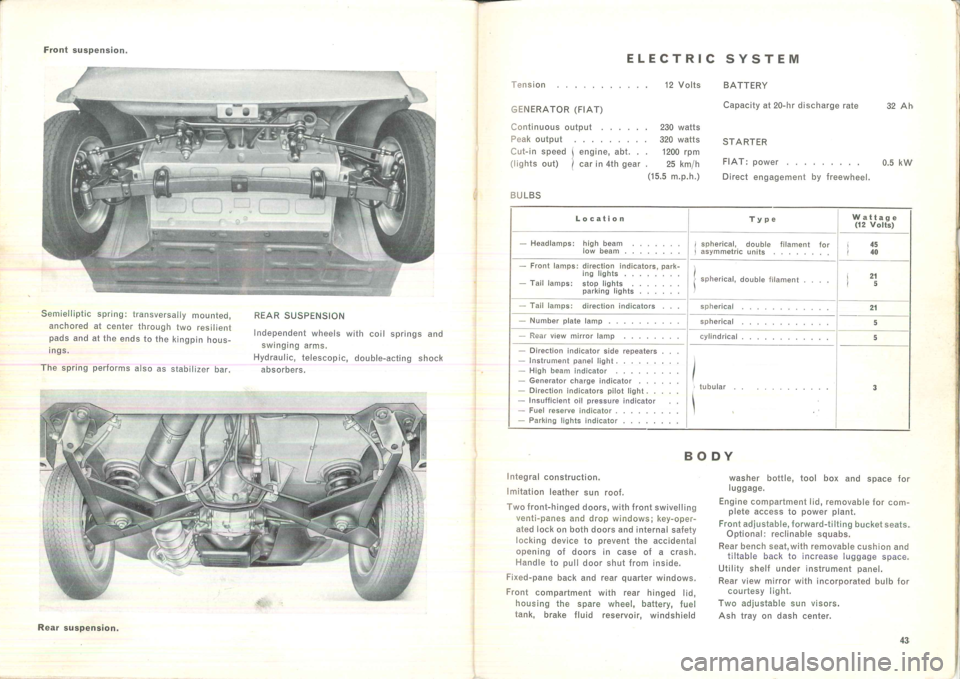 FIAT 500 1959 1.G Instruction Manual 