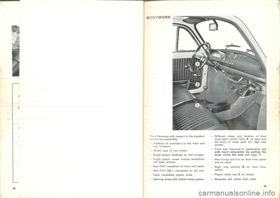 FIAT 500 1957 1.G Instruction Manual 