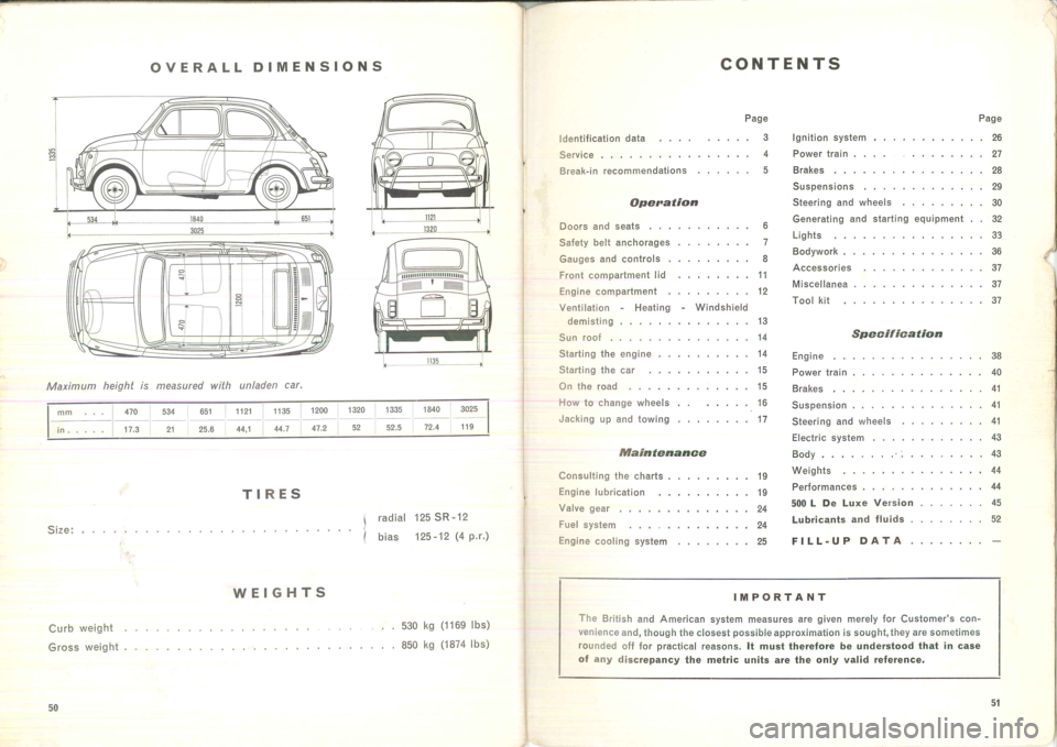 FIAT 500 1957 1.G Instruction Manual FIAT 500 1957 1.G Instruction Manual
