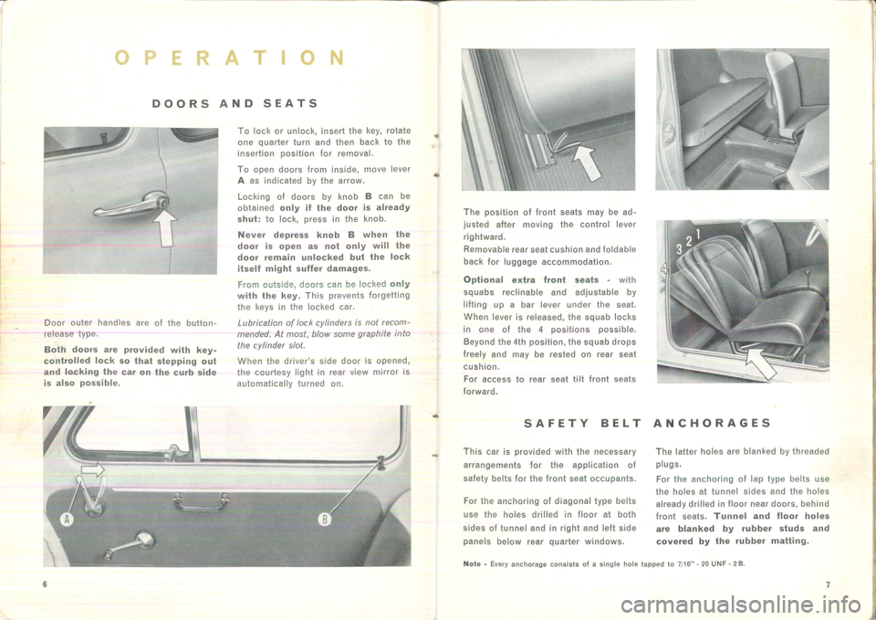 FIAT 500 1957 1.G Instruction Manual 