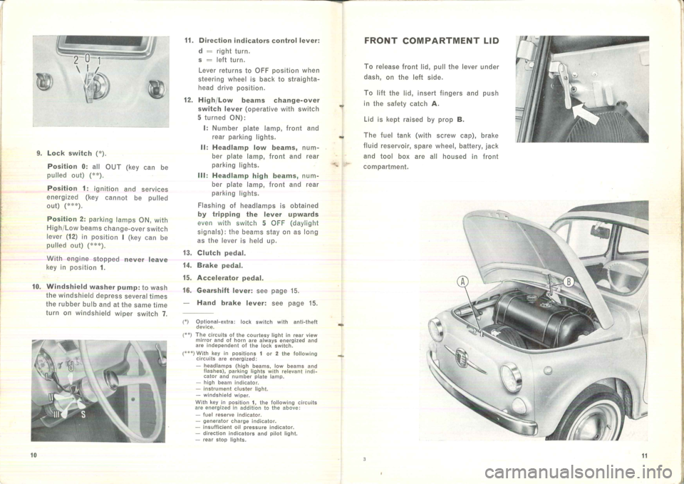 FIAT 500L 1963 1.G Instruction Manual 