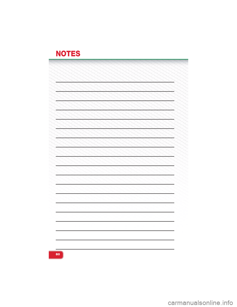 FIAT 500 ABARTH 2013 2.G Manual Online NOTES
80 
