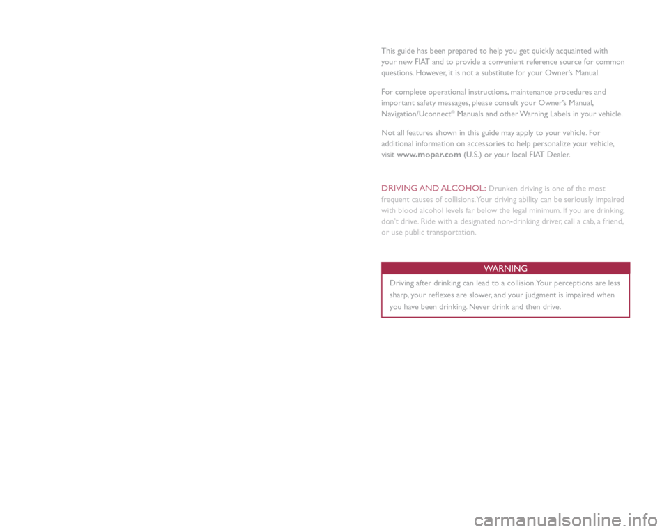 FIAT 500L 2015 2.G User Guide �,�I��\�R�X��D�U�H��W�K�H��