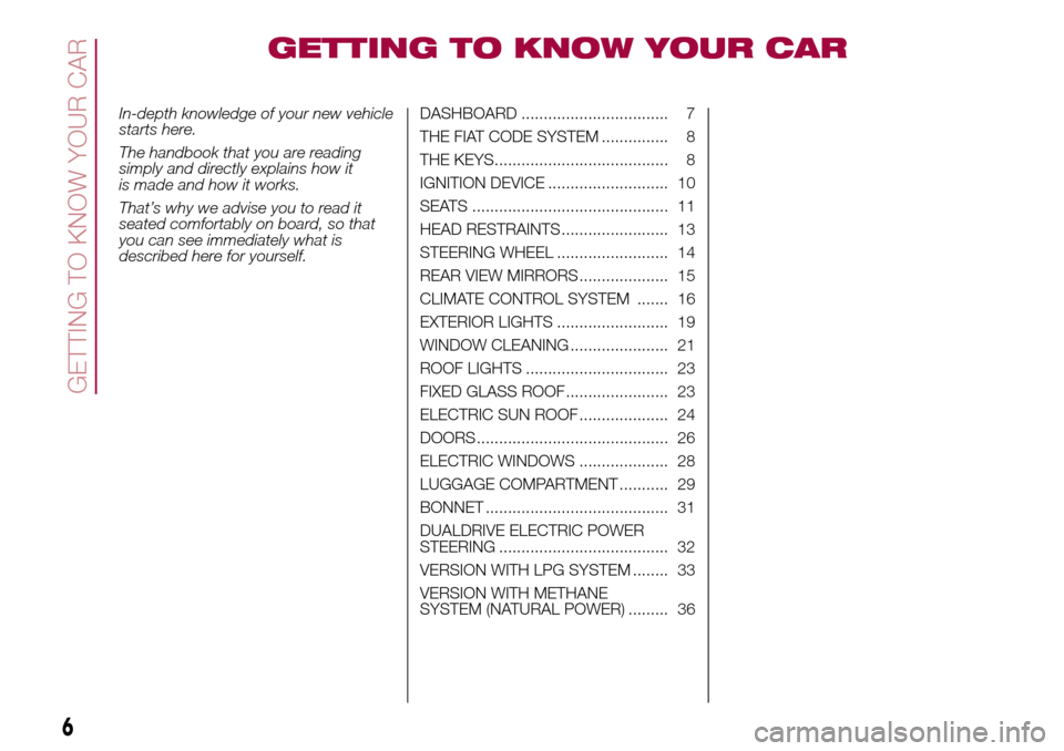 FIAT 500L LIVING 2016 2.G Owners Manual GETTING TO KNOW YOUR CAR
In-depth knowledge of your new vehicle
starts here.
The handbook that you are reading
simply and directly explains how it
is made and how it works.
That’s why we advise you FIAT 500L LIVING 2016 2.G Owners Manual GETTING TO KNOW YOUR CAR
In-depth knowledge of your new vehicle
starts here.
The handbook that you are reading
simply and directly explains how it
is made and how it works.
That’s why we advise you