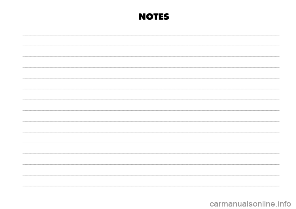 FIAT 500L LIVING 2017 2.G Owners Manual NOTES 