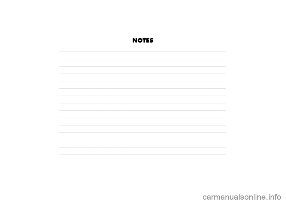 FIAT BRAVO 2014 2.G Owners Manual NOTES 