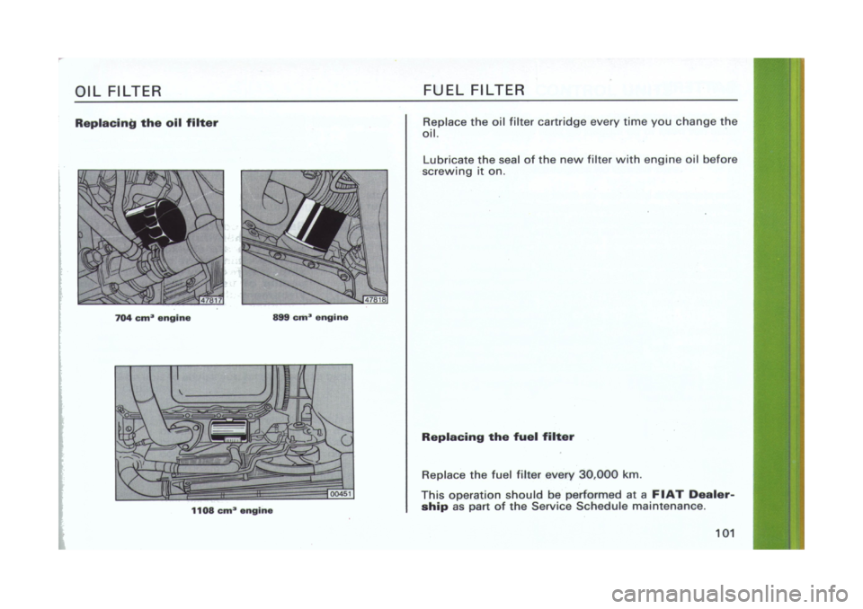 FIAT CINQUECENTO 1995 1.G Owners Manual 