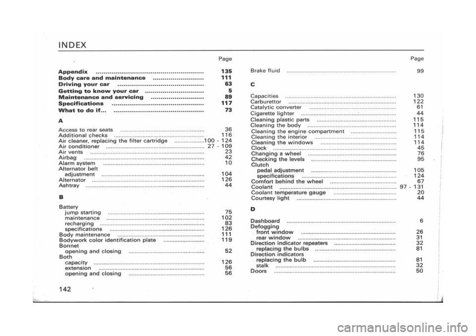 FIAT CINQUECENTO 1995 1.G Owners Manual FIAT CINQUECENTO 1995 1.G Owners Manual