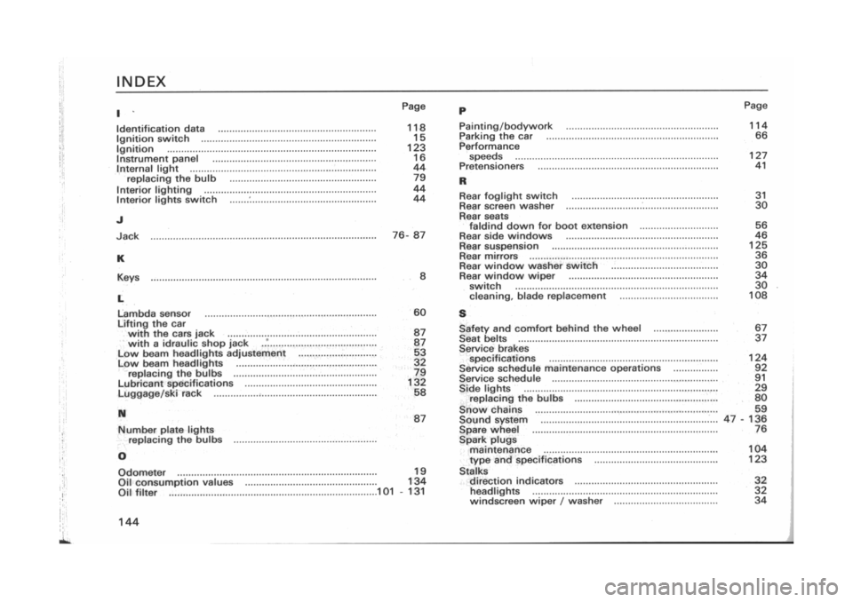 FIAT CINQUECENTO 1995 1.G Owners Manual FIAT CINQUECENTO 1995 1.G Owners Manual