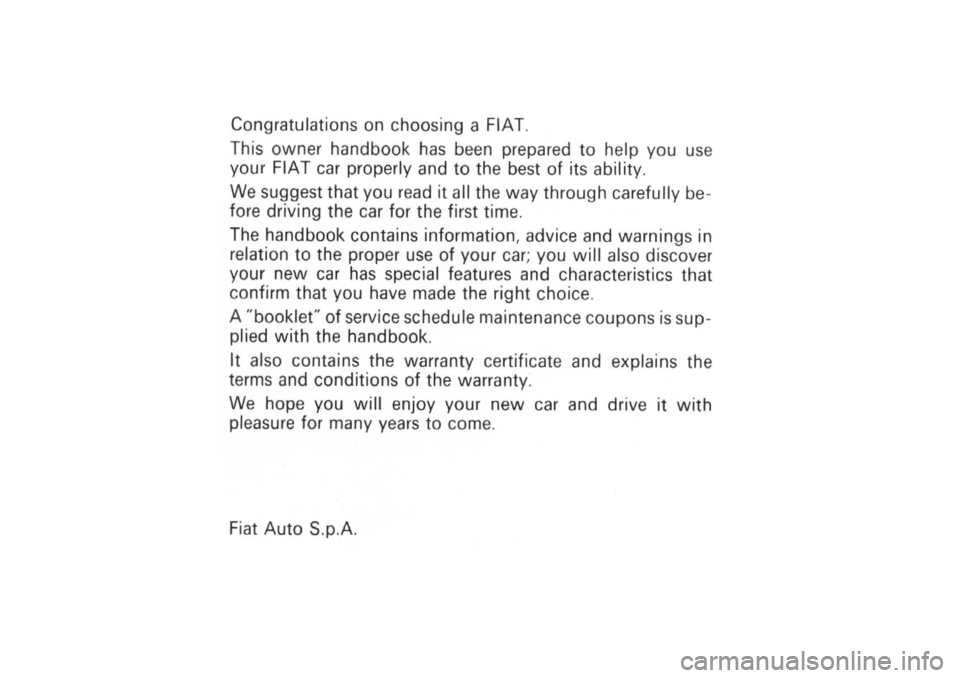 FIAT CINQUECENTO 1995 1.G Owners Manual FIAT CINQUECENTO 1995 1.G Owners Manual