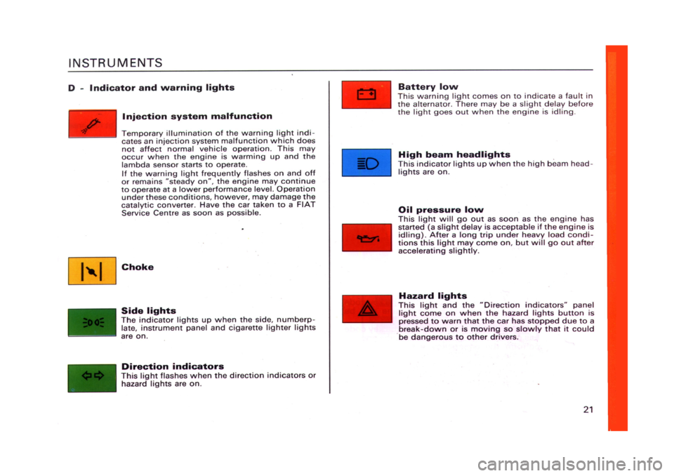 FIAT CINQUECENTO 1995 1.G Owners Manual FIAT CINQUECENTO 1995 1.G Owners Manual