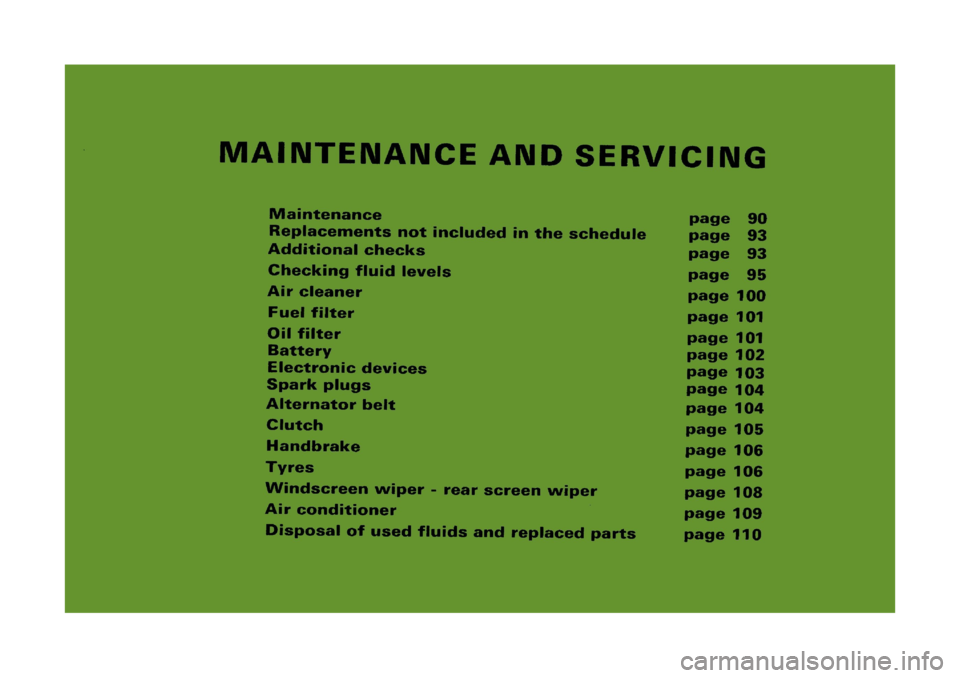 FIAT CINQUECENTO 1995 1.G Owners Manual FIAT CINQUECENTO 1995 1.G Owners Manual