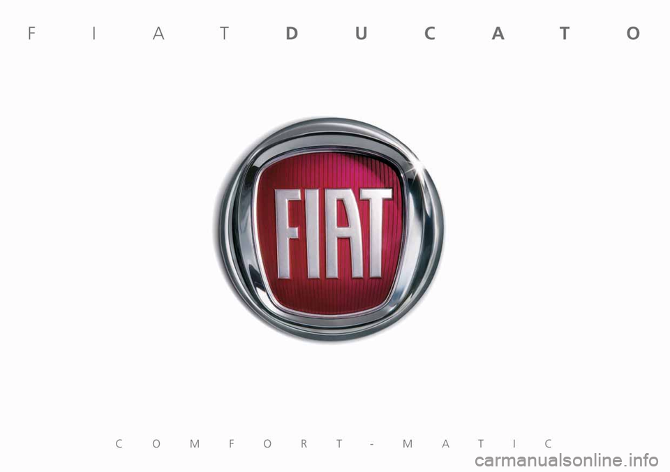 FIAT DUCATO 250 2008 3.G Comfort Matic Manual 