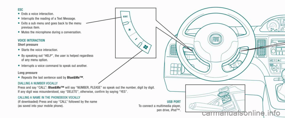 FIAT IDEA 2008 1.G Blue And Me User Manual 