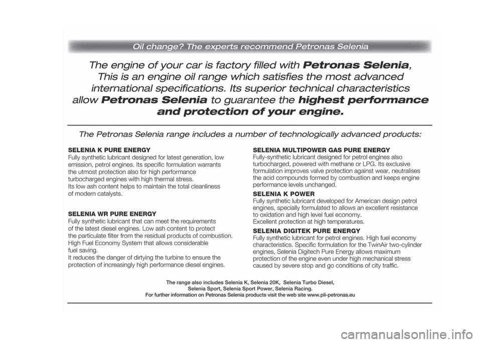 FIAT PANDA 2015 319 / 3.G Owners Manual FIAT PANDA 2015 319 / 3.G Owners Manual