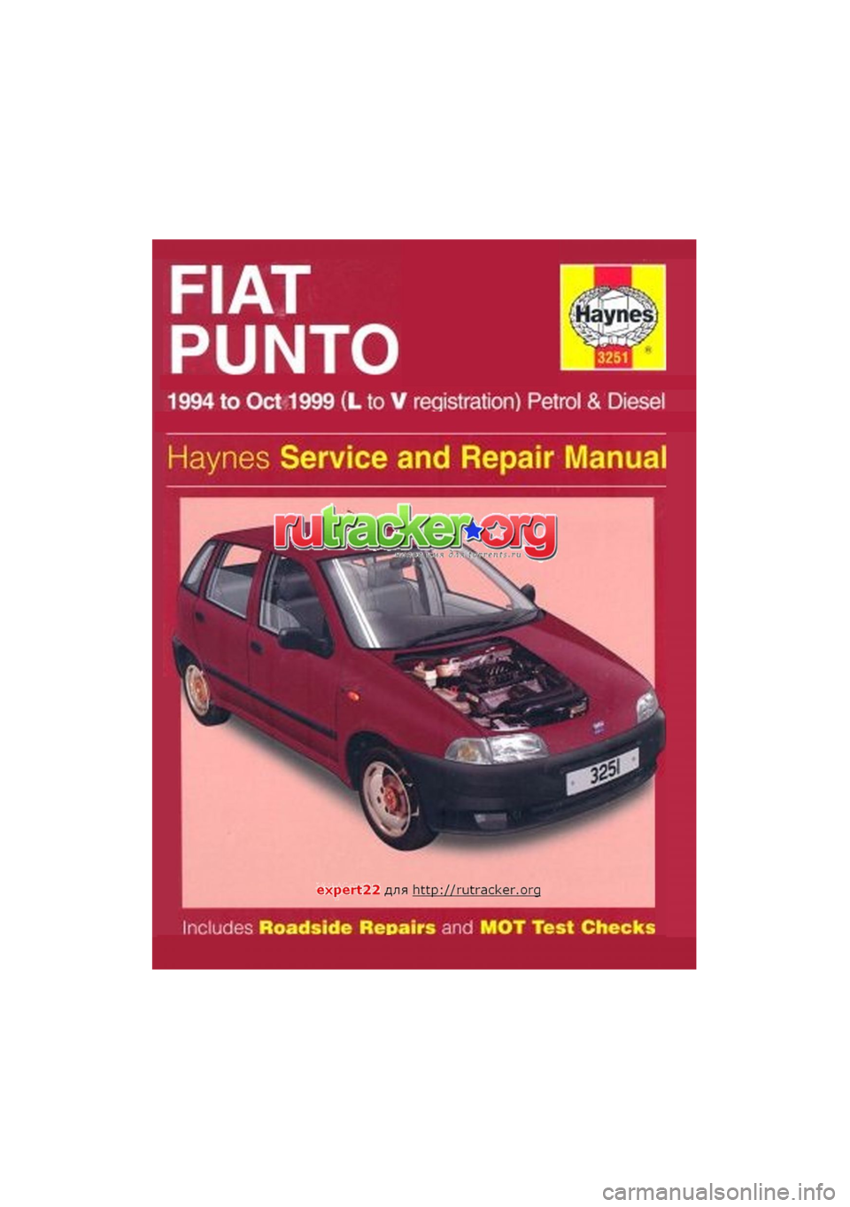 FIAT PUNTO 1996 176 / 1.G Workshop Manual 