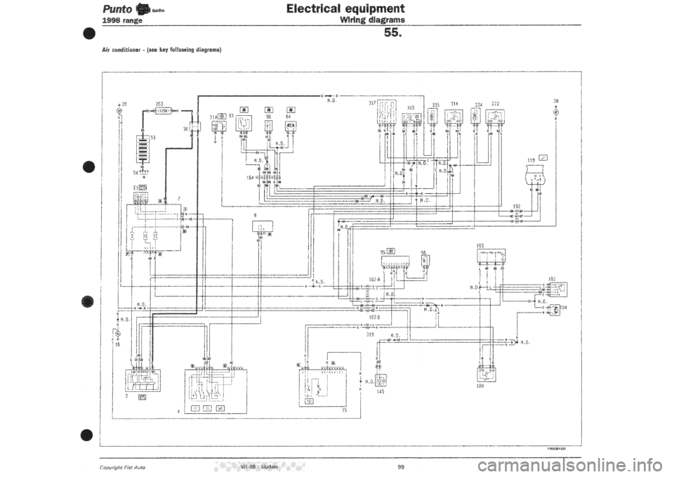 FIAT PUNTO 1998 176 / 1.G Wiring Diagrams Owners Guide FIAT PUNTO 1998 176 / 1.G Wiring Diagrams Owners Guide