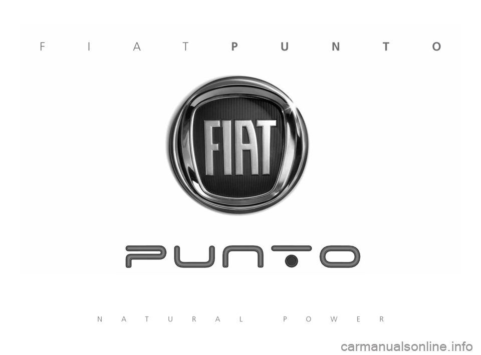 FIAT PUNTO EVO 2009 1.G Natural Power Manual 