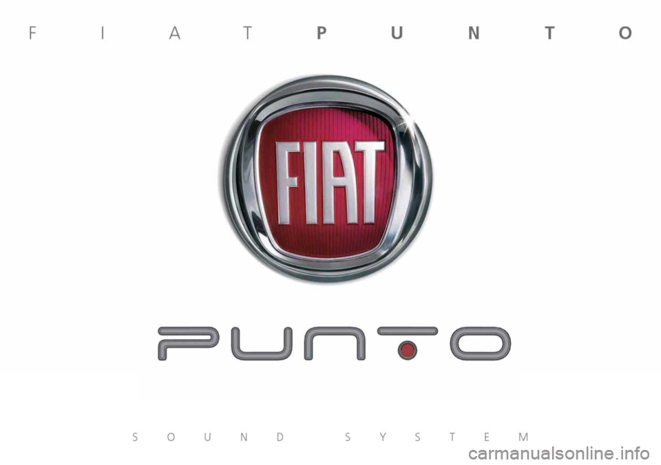 FIAT PUNTO EVO 2009 1.G Radio CD MP3 Manual FIAT PUNTO EVO 2009 1.G Radio CD MP3 Manual