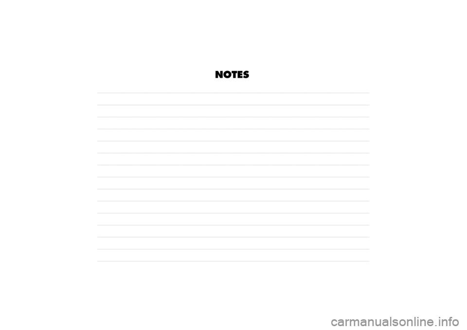 FIAT QUBO 2015 1.G Owners Manual NOTES 