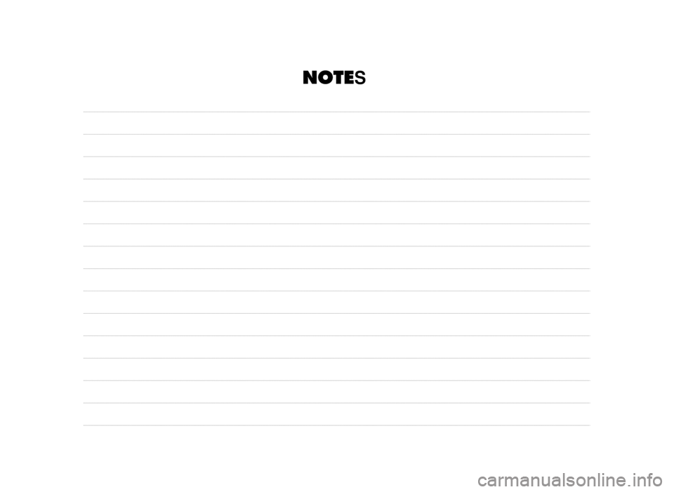 FIAT QUBO 2010 1.G Owners Manual NOTES 