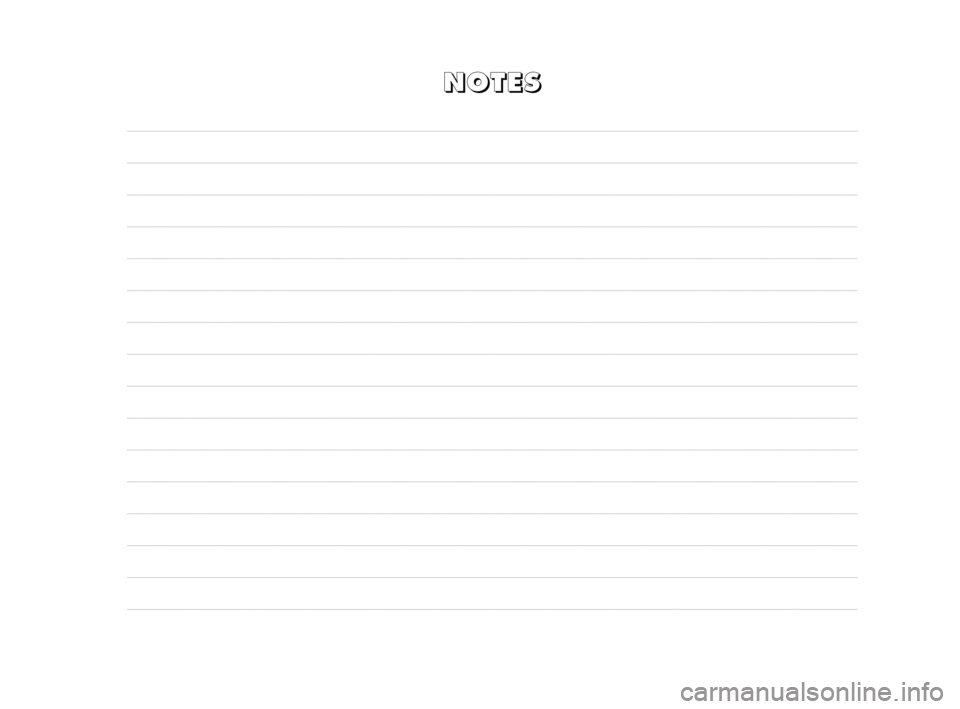 FIAT SCUDO 2009 2.G Owners Manual N N
O O
T T
E E
S S
200-208 Nuovo ScudoG9 GB.qxd:200-208 Nuovo ScudoG9 ING 10-12-09 16:26 Page 204 FIAT SCUDO 2009 2.G Owners Manual N N
O O
T T
E E
S S
200-208 Nuovo ScudoG9 GB.qxd:200-208 Nuovo ScudoG9 ING 10-12-09 16:26 Page 204