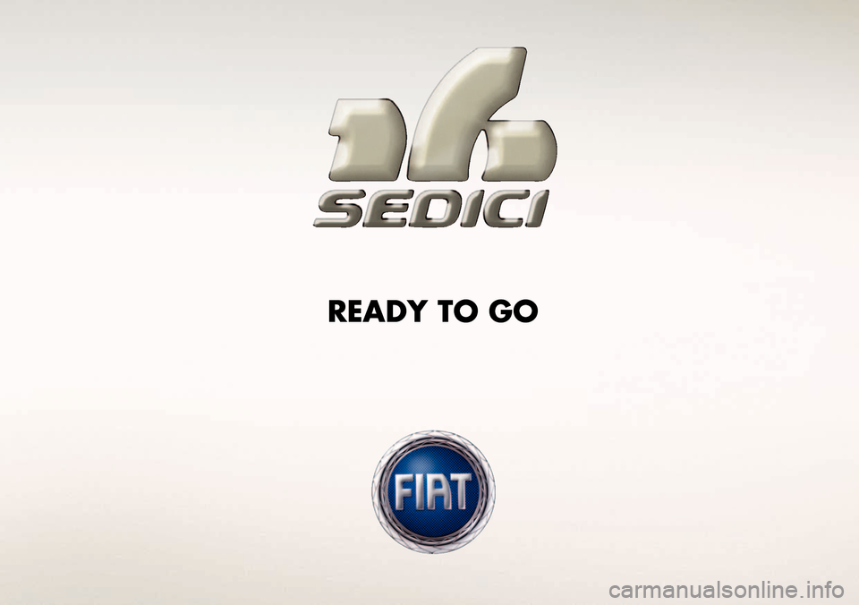 FIAT SEDICI 2006 2.G Ready To Go Manual READY TO GO  