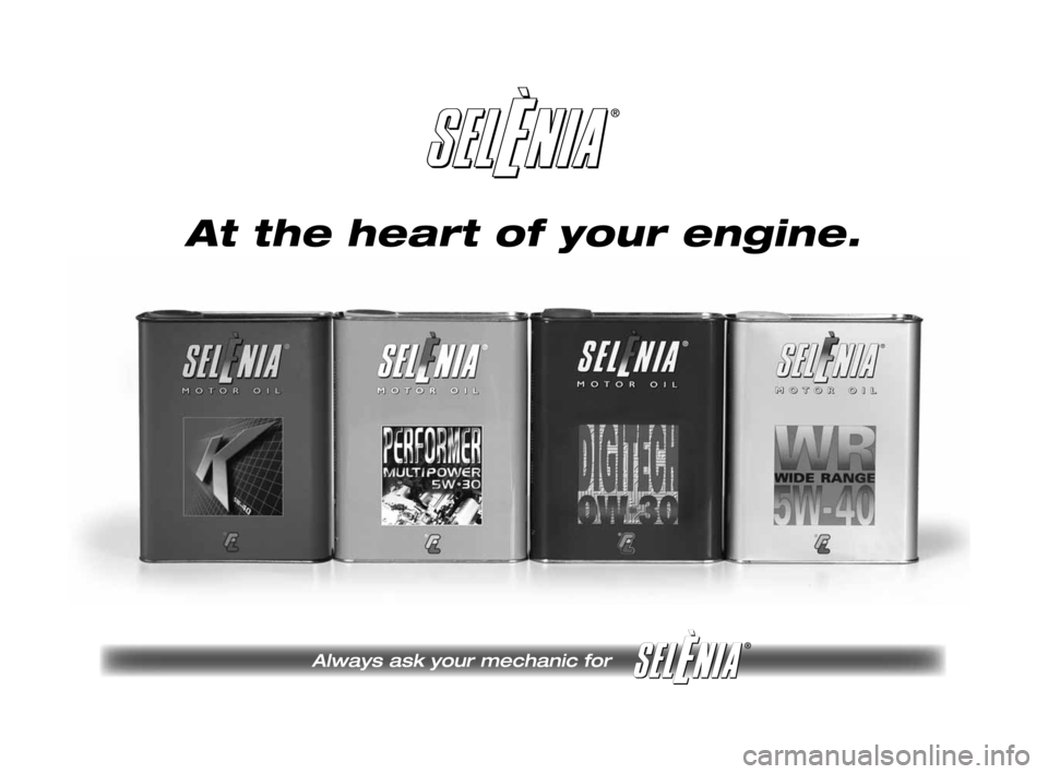 FIAT SEDICI 2007 2.G Owners Manual 257-264 Fiat16 New GB  27-11-2007  11:55  Pagina 262 