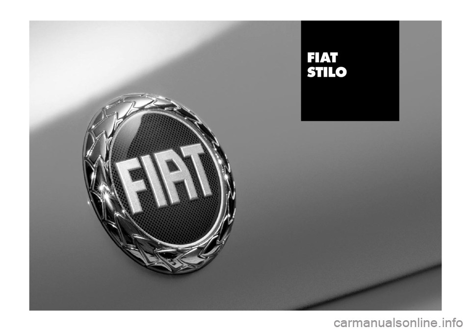 FIAT STILO 2005 1.G Service Schedule FIAT
STILO
603.46.753 fiat stilo esa  8-11-2005  14:09  Pagina 1 