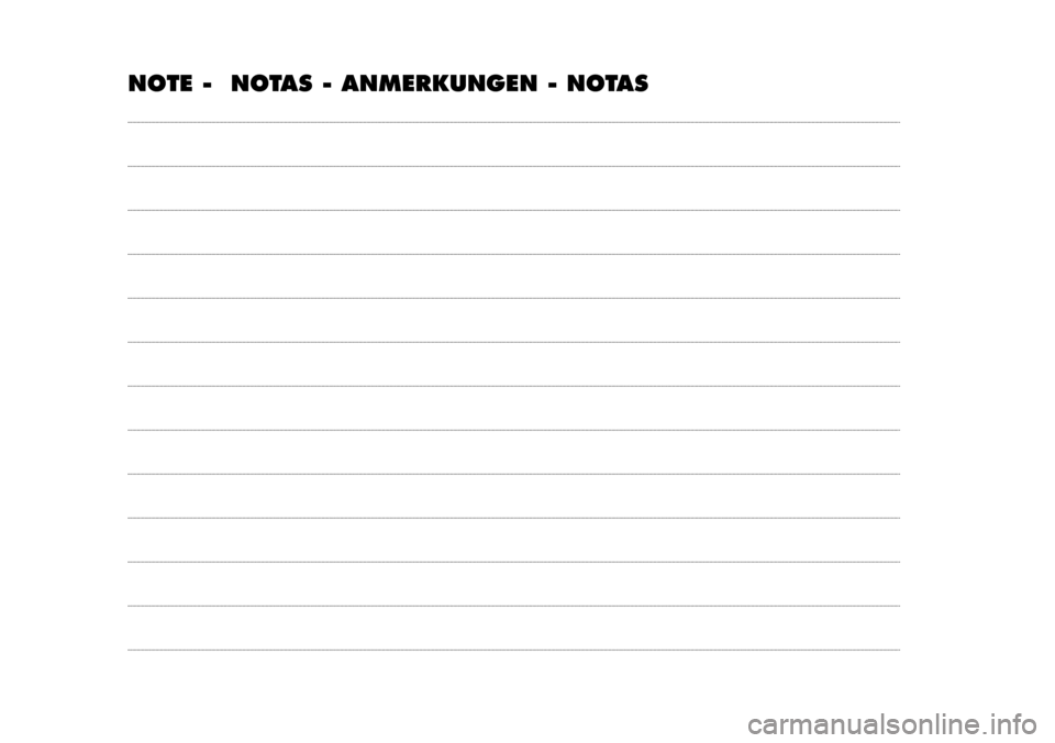FIAT STILO 2005 1.G Service Schedule NOTE -  NOTAS - ANMERKUNGEN - NOTAS
603.46.753 fiat stilo esa  8-11-2005  14:09  Pagina 15 