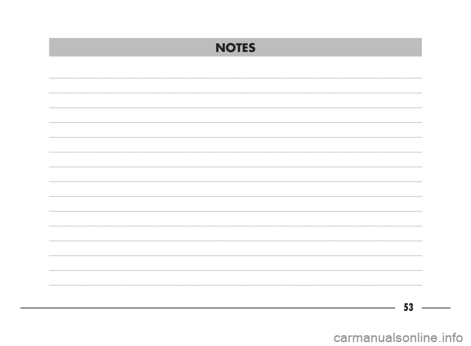 FIAT ULYSSE 2009 2.G Connect NavPlus Manual 53
NOTES 