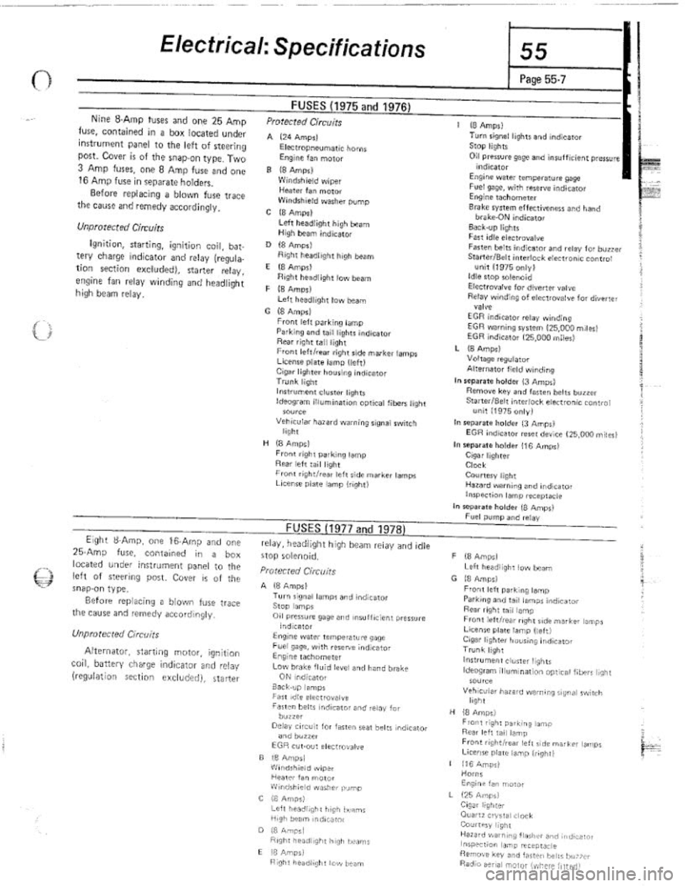 FIAT 124 SPIDER 1975 Service Manual FIAT 124 SPIDER 1975 Service Manual