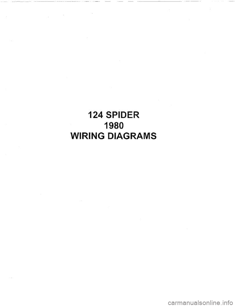 FIAT 124 SPIDER 1975 User Guide FIAT 124 SPIDER 1975 User Guide
