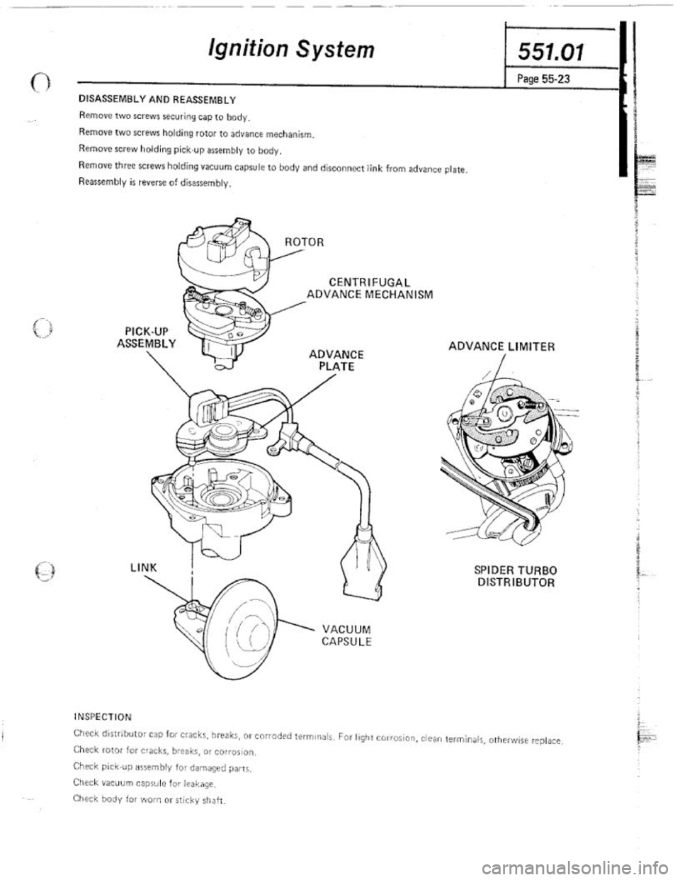 FIAT 124 SPIDER 1975 Service Manual FIAT 124 SPIDER 1975 Service Manual