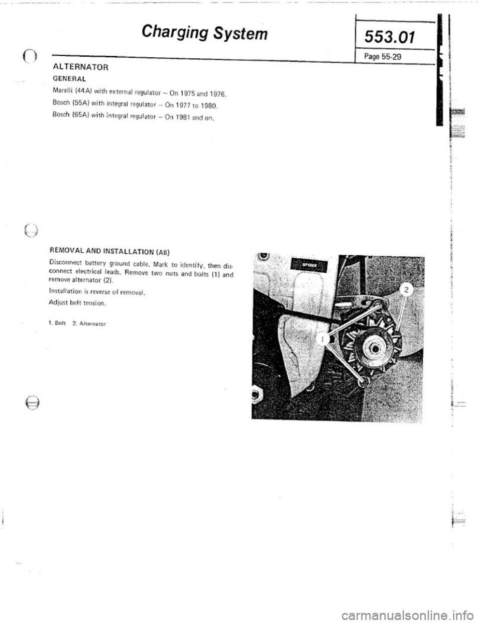 FIAT 124 SPIDER 1975 Service Manual FIAT 124 SPIDER 1975 Service Manual