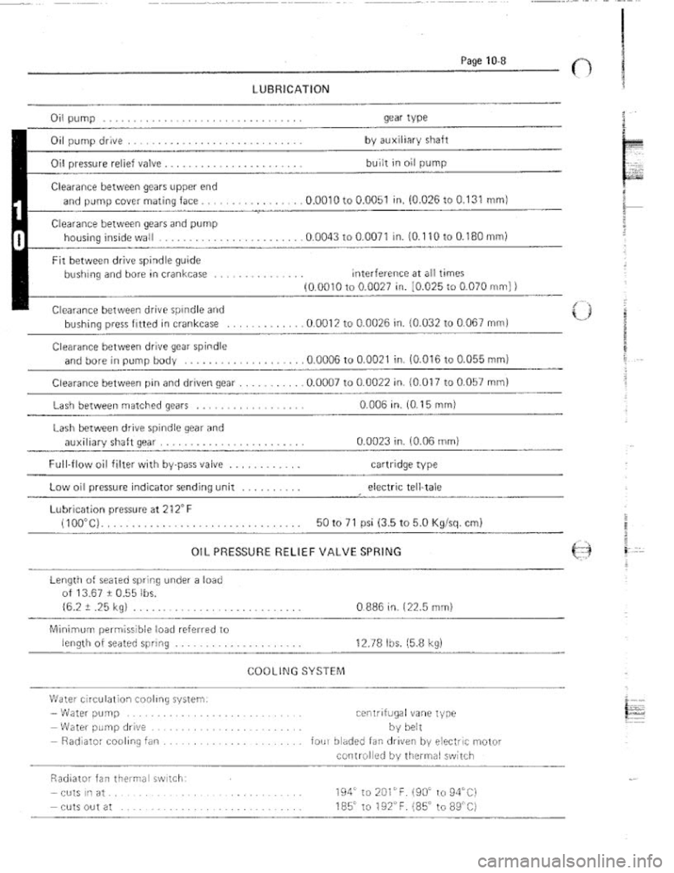 FIAT 124 SPIDER 1975 Service Manual FIAT 124 SPIDER 1975 Service Manual